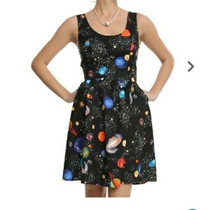 Retro Flared Space Dress